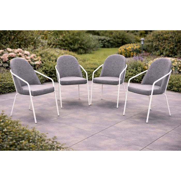 Country Remix Sandalye Takımı - 6 Kişilik Masif Ahşap Masa Seti