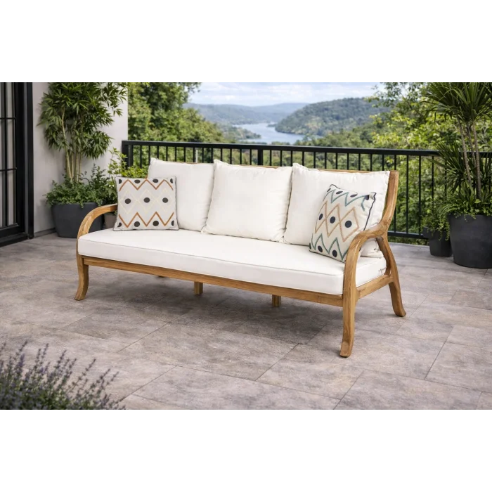 NOTTE Takım Krem - Kestane Ağacı Bahçe & Balkon Oturma Grubu