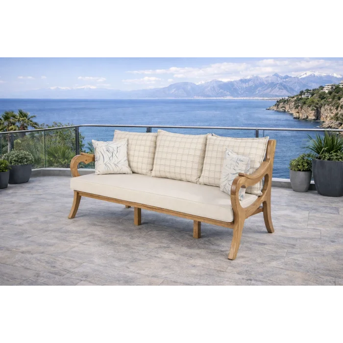 ROSA Takım Kareli - Kestane Ağacı Bahçe & Balkon Oturma Grubu