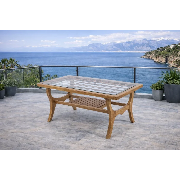 ROSA Takım Kareli - Kestane Ağacı Bahçe & Balkon Oturma Grubu