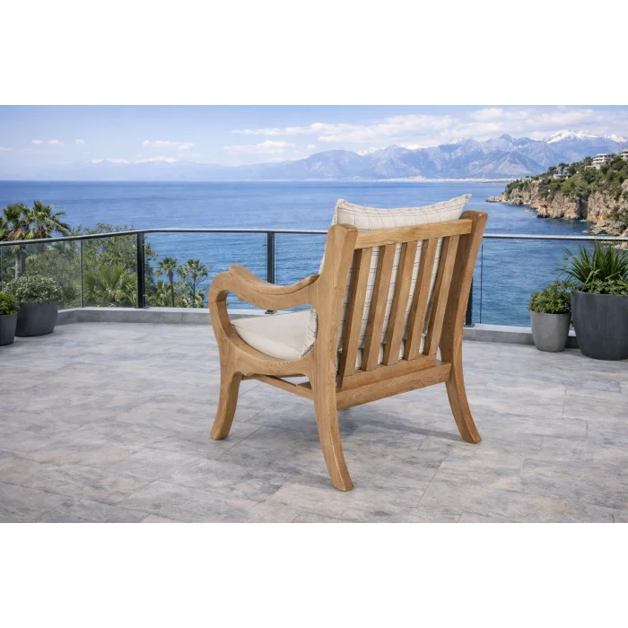 ROSA Takım Kareli - Kestane Ağacı Bahçe & Balkon Oturma Grubu