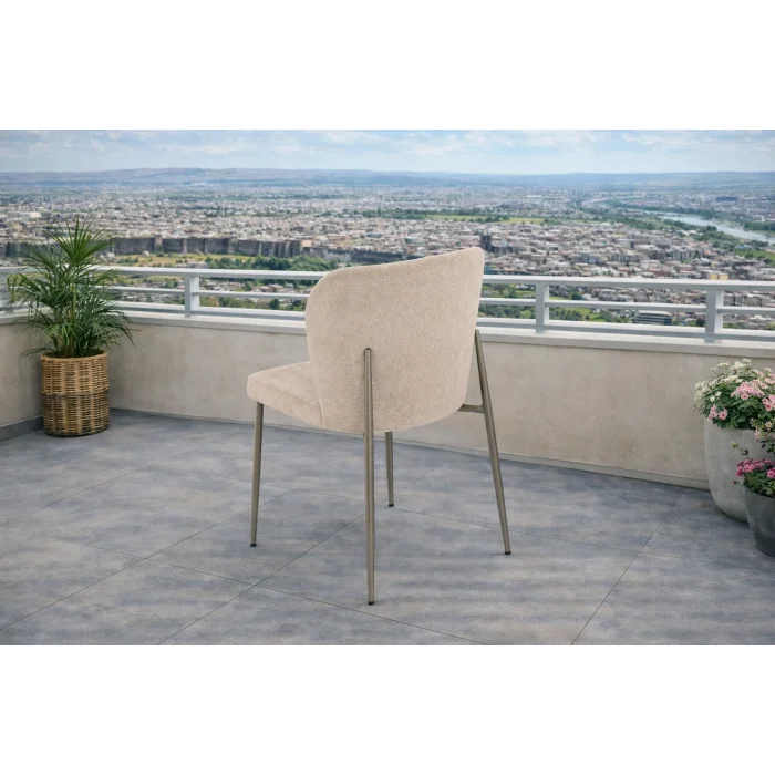 ZENIT / Dualis Açılır Masa Takımı (Krem) - 1 Masa + 6 Sandalye