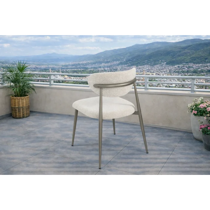 NOXIS / Dualis Açılır Masa Takımı (İnox) - 6 Sandalyeli Yemek Seti