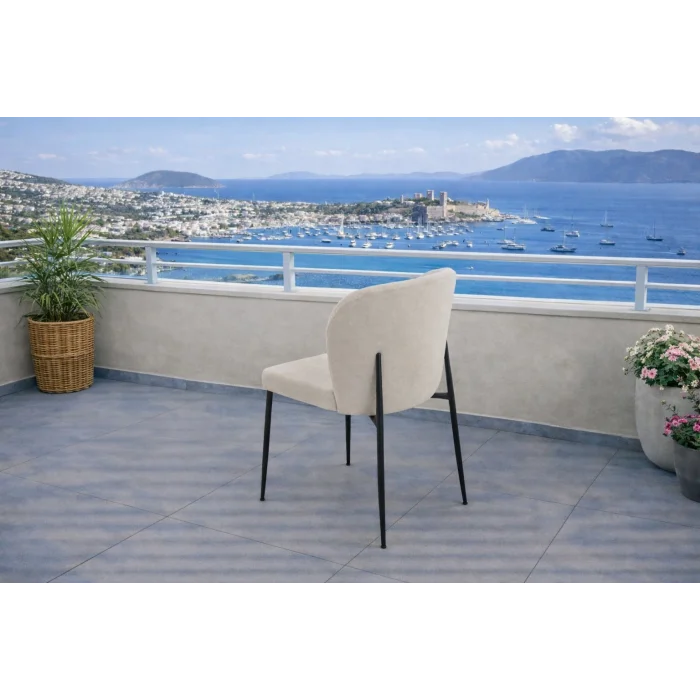 Zenit / Sirius Masa Takımı (İnox) - 4 Sandalyeli Modern Yemek Seti