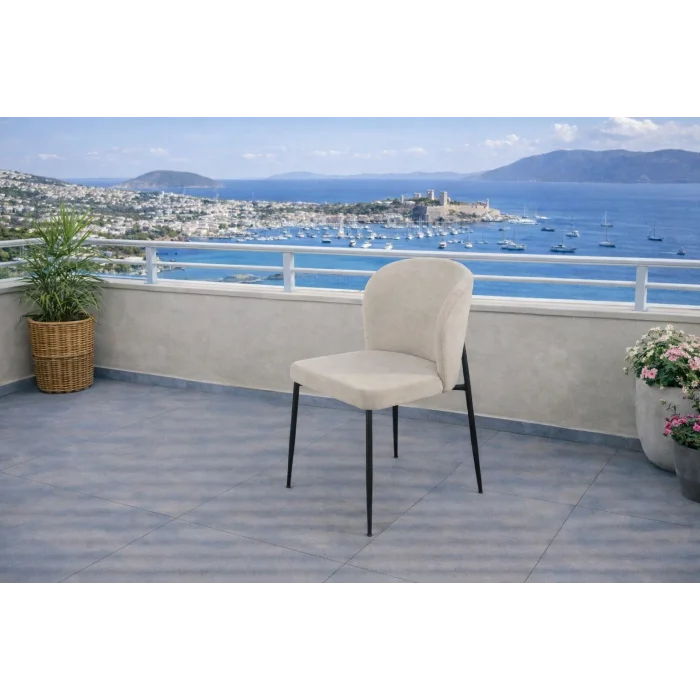 Zenit / Sirius Masa Takımı (İnox) - 4 Sandalyeli Modern Yemek Seti