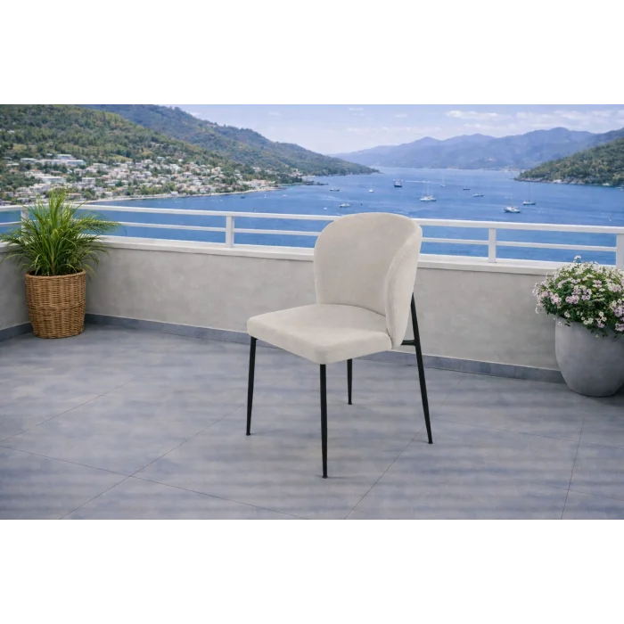 ZENIT / Luna Açılır Masa Takımı (Siyah) - 1 Masa + 4 Sandalye Yemek Seti