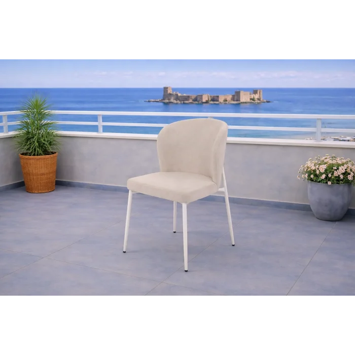 ZENIT / Sirius Masa Takımı (Krem) - 1 Masa + 4 Sandalye Yemek Seti