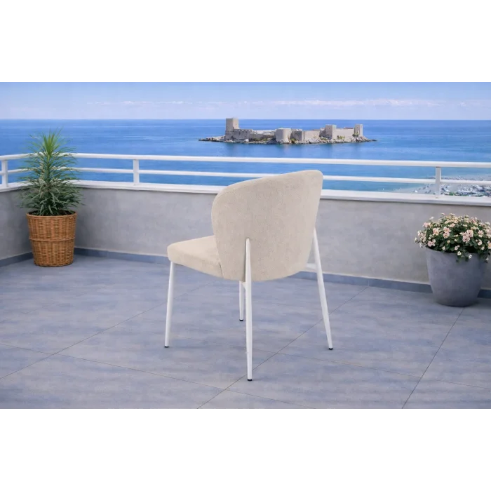 ZENIT / Sirius Masa Takımı (Krem) - 1 Masa + 4 Sandalye Yemek Seti