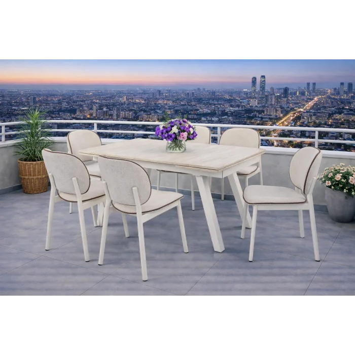 Kant / Dualis Açılır Masa Takımı (1 Masa + 6 Sandalye)