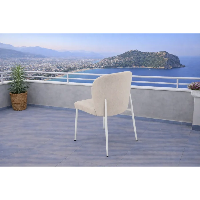 ZENİT / Dualis Açılır Masa Takımı (Krem) - 1 Masa + 6 Sandalye