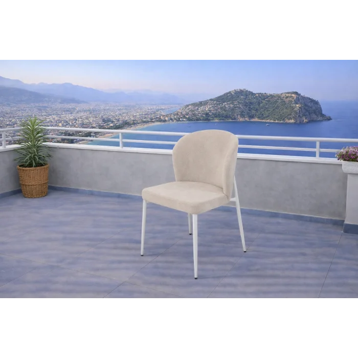 ZENİT / Dualis Açılır Masa Takımı (Krem) - 1 Masa + 6 Sandalye