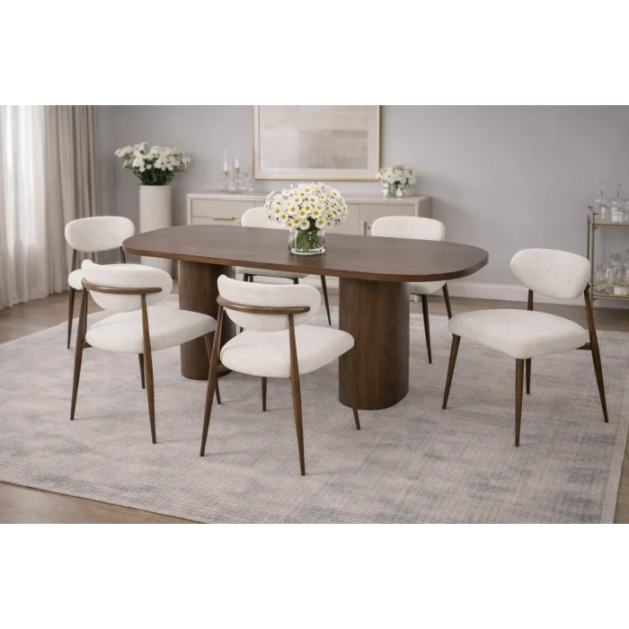 NOXIS / Elips Masa Takımı (6 Kişilik)