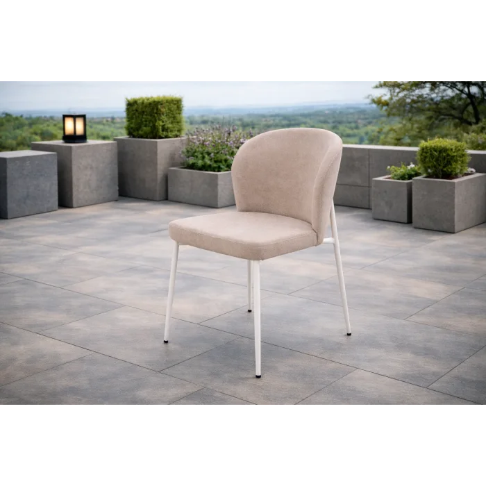 ZENIT Kubik Sandalye - Modern Metal İskeletli Bahçe Sandalyesi