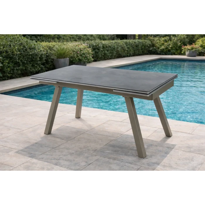 DUALIS İnox Açılır Masa - 210 cm Modern Fonksiyonel Bahçe Masası