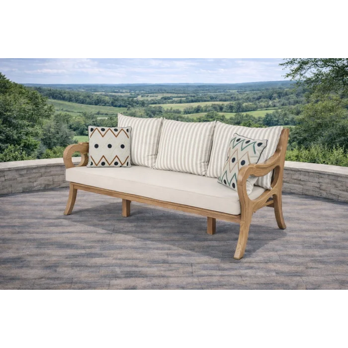 ROSA Renkli Yastıklı Kestane Ağacı Bahçe ve Balkon Oturma Grubu