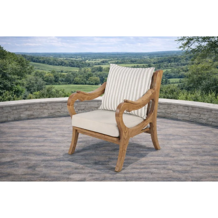 ROSA Renkli Yastıklı Kestane Ağacı Bahçe ve Balkon Oturma Grubu