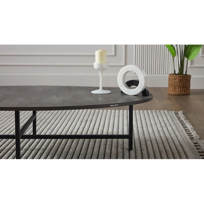 Bellona Egos Orta Sehpa - Modern Mermer Desenli