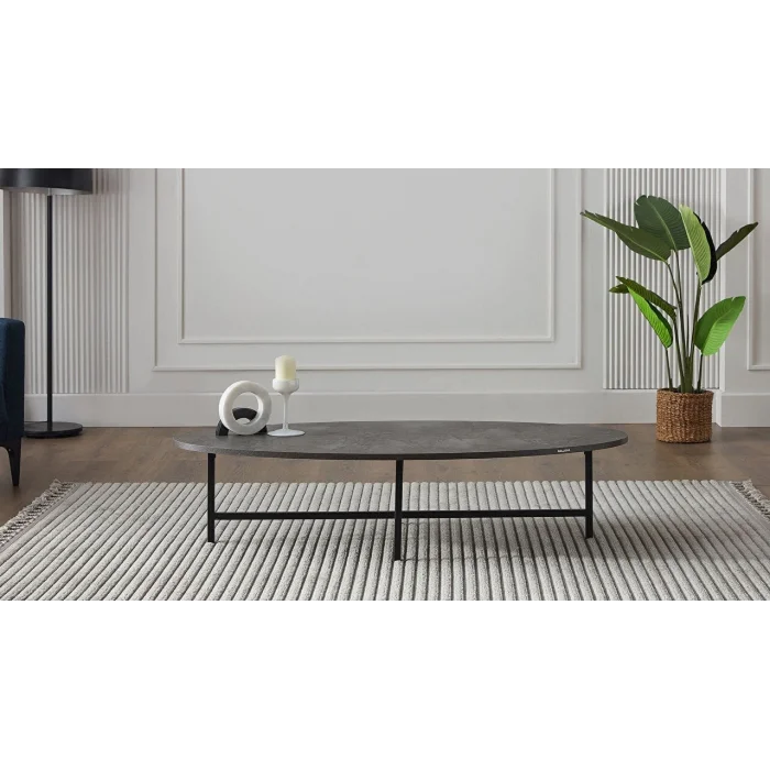 Bellona Egos Orta Sehpa - Modern Mermer Desenli