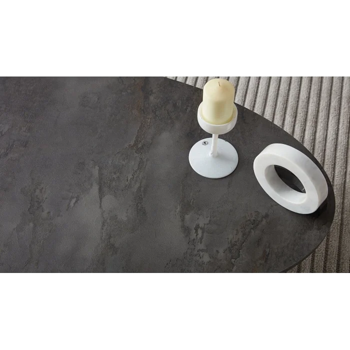 Bellona Egos Orta Sehpa - Modern Mermer Desenli