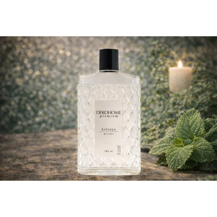 Dekohome Premium Patchouli Kolonya 180 ml (Kristal Şişe)
