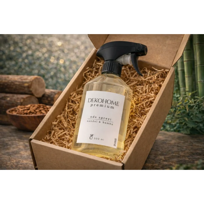 Dekohome Premium Sandal & Bambu Oda Spreyi (500 ml)
