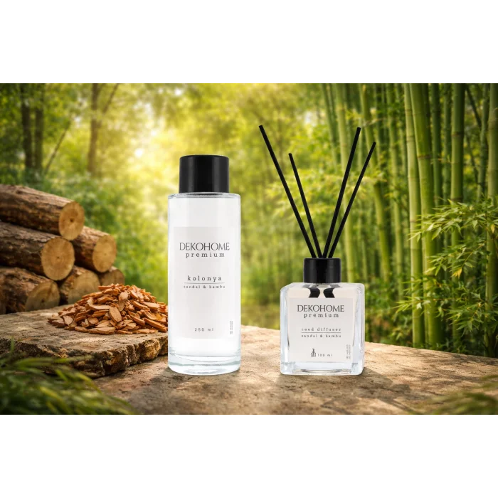 Dekohome Sandal & Bambu 2li Özel Kit (Kolonya & Oda Kokusu)