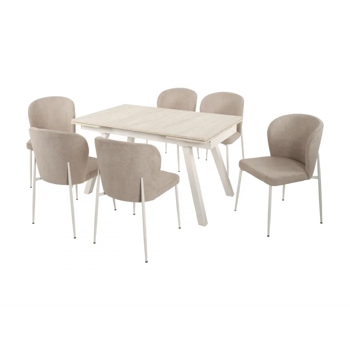 ZENIT / Dualis Açılır Masa Takımı (1 Masa + 6 Sandalye)