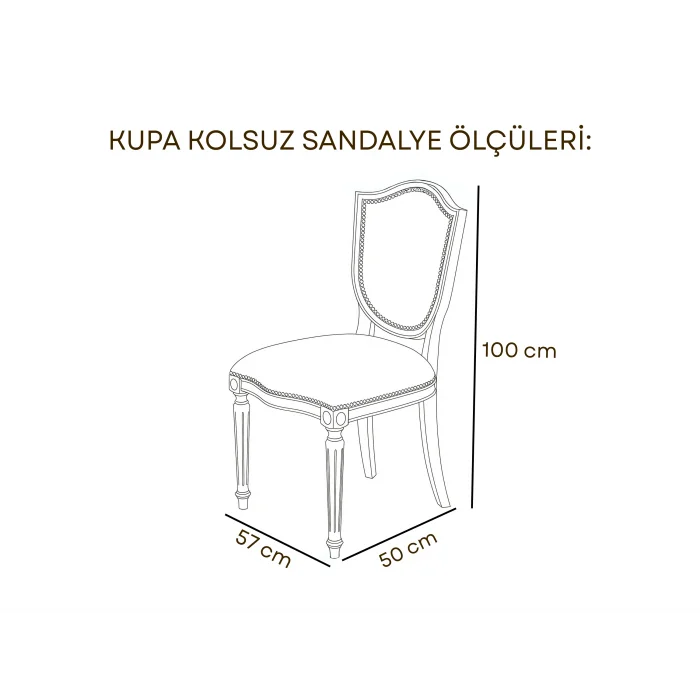 KUPA Kolsuz Tornalı Sandalye - Ahşap Bahçe ve Teras Mobilyası