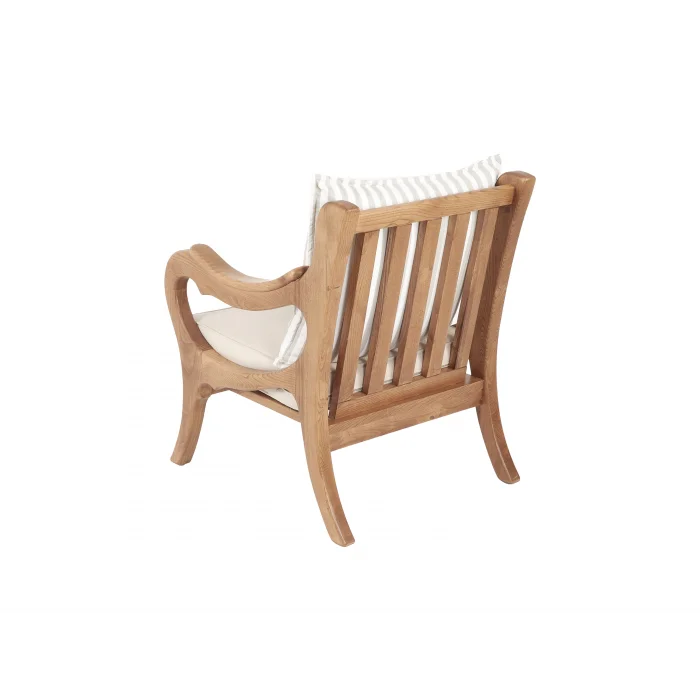 ROSA Çizgili Yastıklı Kestane Ağacı Bahçe ve Balkon Oturma Grubu (Çizgili Yastıklı)