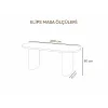 ELİPS Koyu Meşe Masa - 200 cm Modern Oval Bahçe Masası