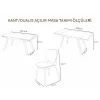 Kant / Dualis Açılır Masa Takımı (1 Masa + 6 Sandalye)