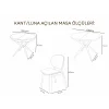 KANT / Luna Açılır Masa Takımı (1 Masa + 4 Sandalye)