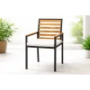 Still Sandalye - Siyah Metal & Masif Ahşap
