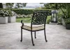 CNR OTTO Lüks Döküm Sandalye - Siyah Alüminyum Dış Mekan
