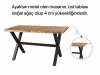 Doğal Ağaç Masa Takımı (80x160)