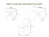 KANT / Luna Açılır Masa Takımı