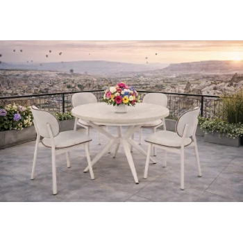 KANT / Luna Açılır Masa Takımı (1 Masa + 4 Sandalye)