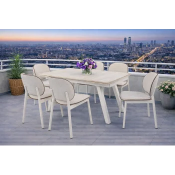 Kant / Dualis Açılır Masa Takımı (1 Masa + 6 Sandalye)