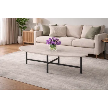 Egos Orta Sehpa - Retro Taş Orta Sehpa