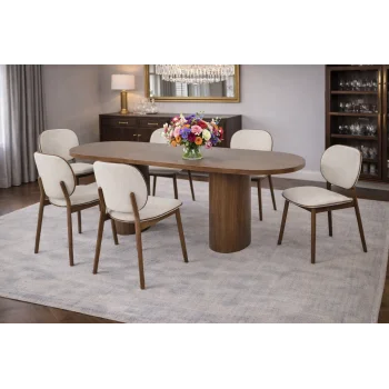 KANT / Elips Masa Takımı (1 Masa + 6 Sandalye)