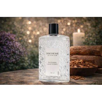 Dekohome Premium Sandal & Bambu Kolonya 180 ml (Kristal Şişe)