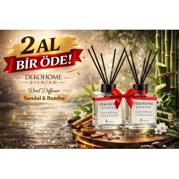 Dekohome Premium Sandal & Bambu Oda Kokusu 100 Ml - 1 ALANA 1 BEDAVA