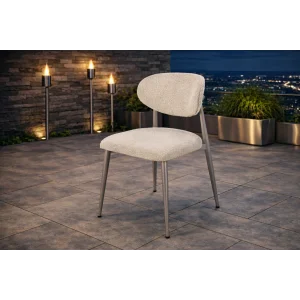 NOXIS İnox Sandalye - Modern Metal İskeletli Bahçe Sandalyesi