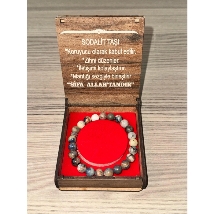 Sodalit Doğal Taş Bileklik
