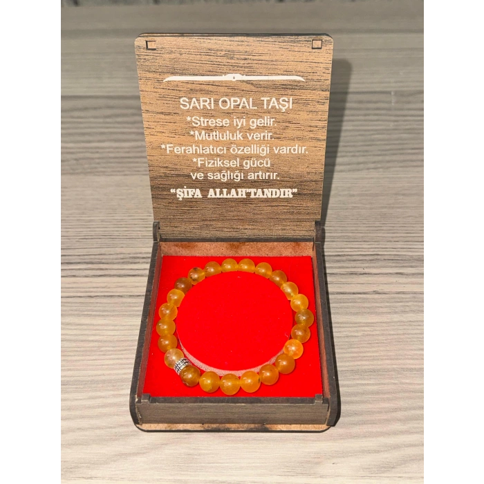 Sarı opal Doğal Taş Bileklik