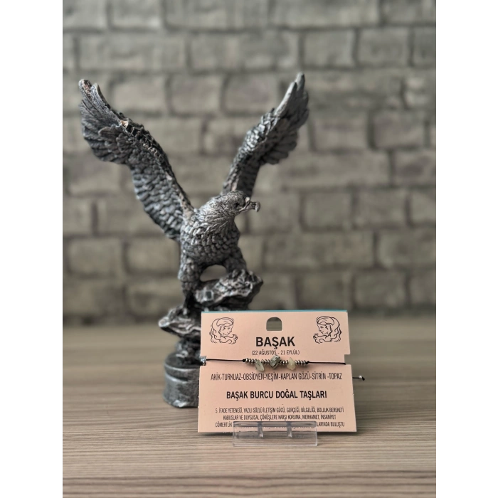 Başak Burcu Doğal Taş İpli Bileklik