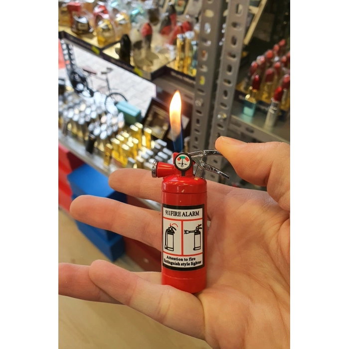 Mini Yangın Tüpü Görünümlü Işıklı Çakmak