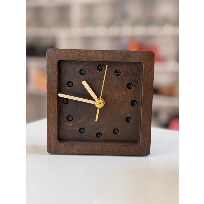 Ahşap Kare Saat
