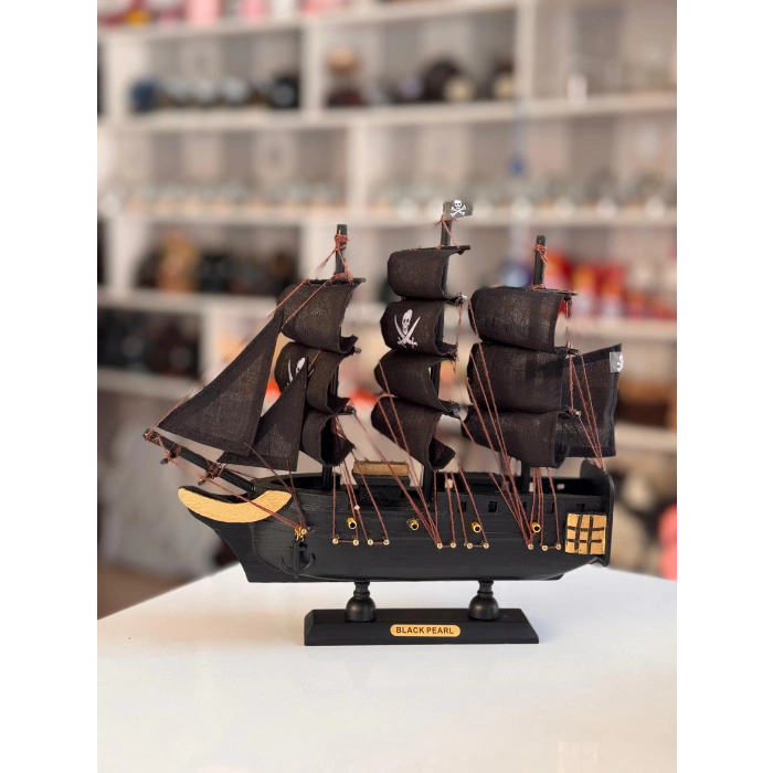 Ahşap Korsan Gemi 24 x 22 cm