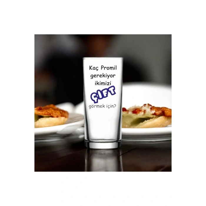 Esprili, Ruh Durumunuzu Yansıtan Baskılı Rakı Bardağı